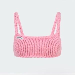 Hope Macaulay Chunky Knit Bralette NWT